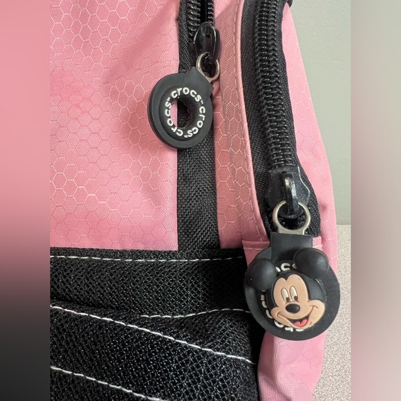 CROCS Pink & Black Sling Backpack - Picture 7 of 8